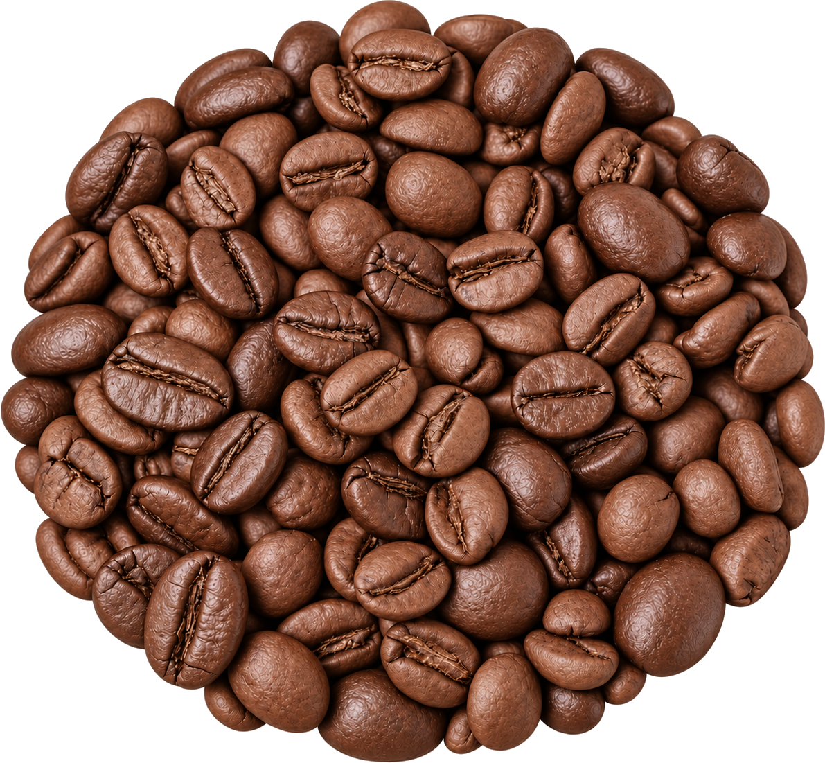 Roasted coffee beans for a custom blend